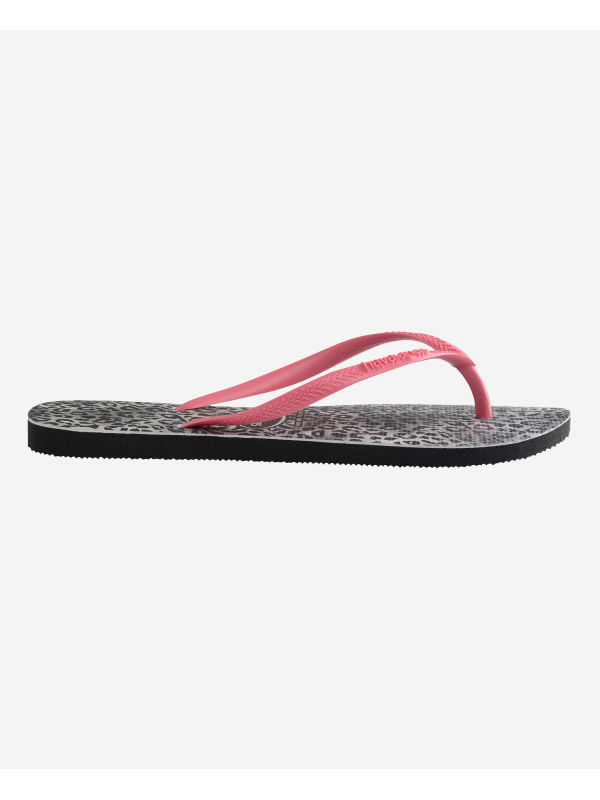 Havaianas Slim Leopard - BLACK