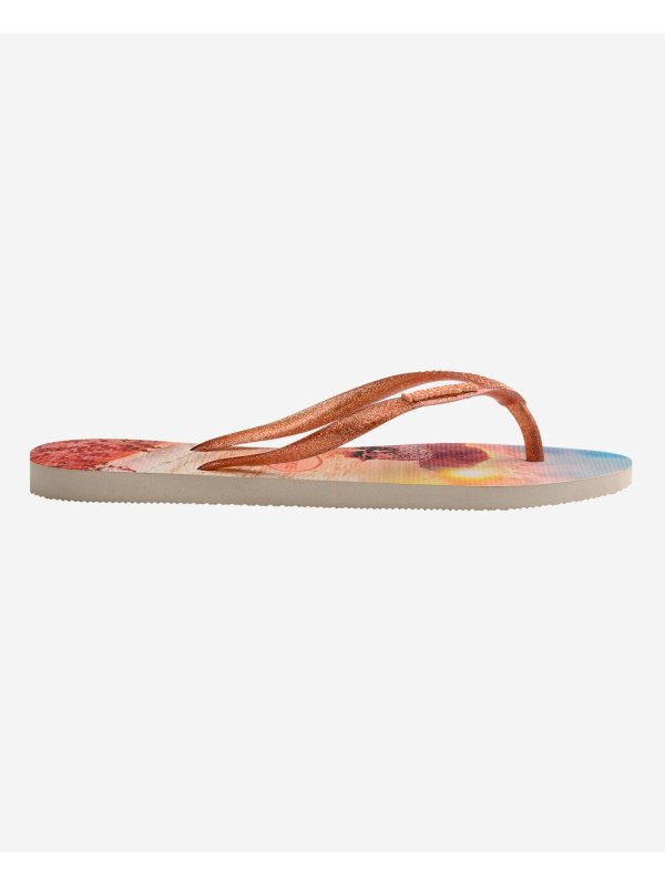 Havaianas Slim Paisage - BEIGE/ORANGE