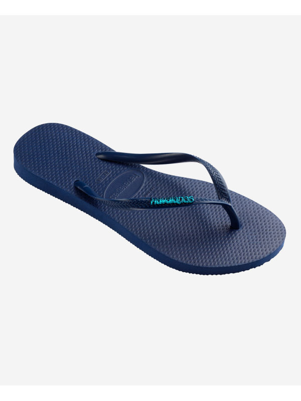 Havaianas Slim Logo - NAVY BLUE/NAVY BLUE