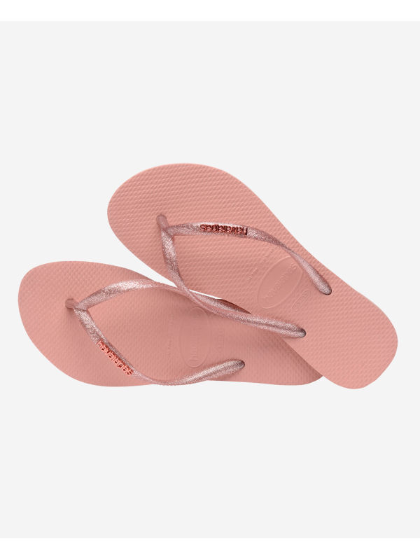 Havaianas Slim Logo - CROCUS ROSE/APRICOT RED