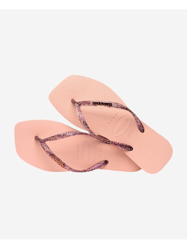 Havaianas Square Logo Metallic - BALLET ROSE