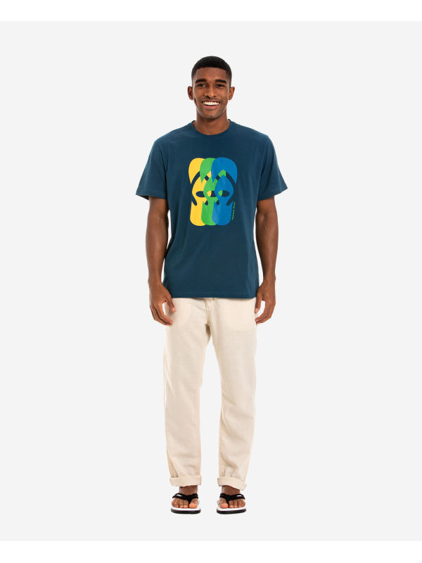 Havaianas T-Shirt Ff Collage Eco - NAVY BLUE
