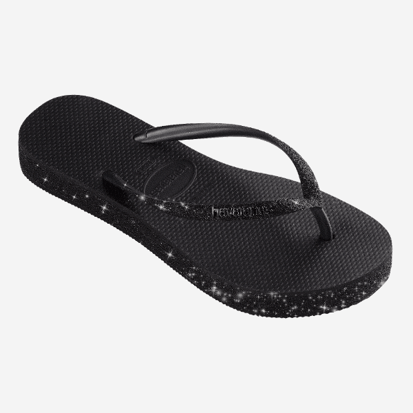 Havaianas Slim Flatform Sparkle - BLACK