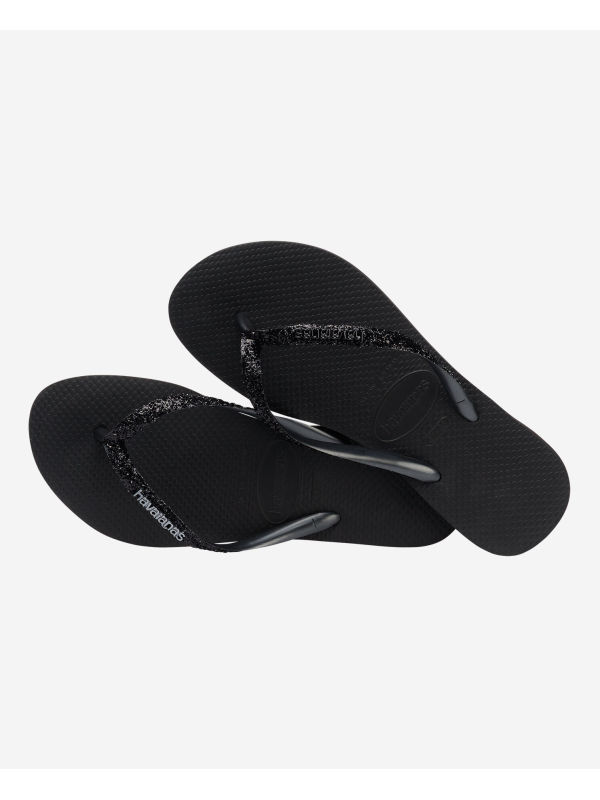 Havaianas Slim Glitter II - BLACK/DARK GREY