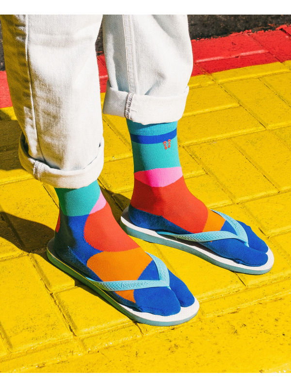 Havaianas Calzini con stampa - PINK/BLUE