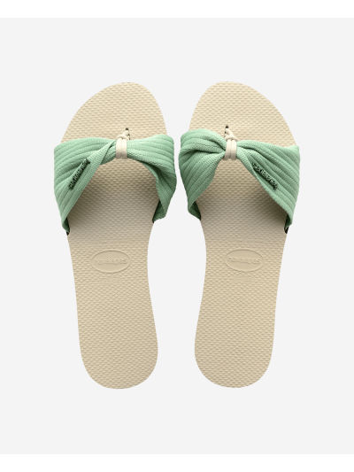 Havaianas You St Tropez Basic - BEIGE/MINERAL GREEN