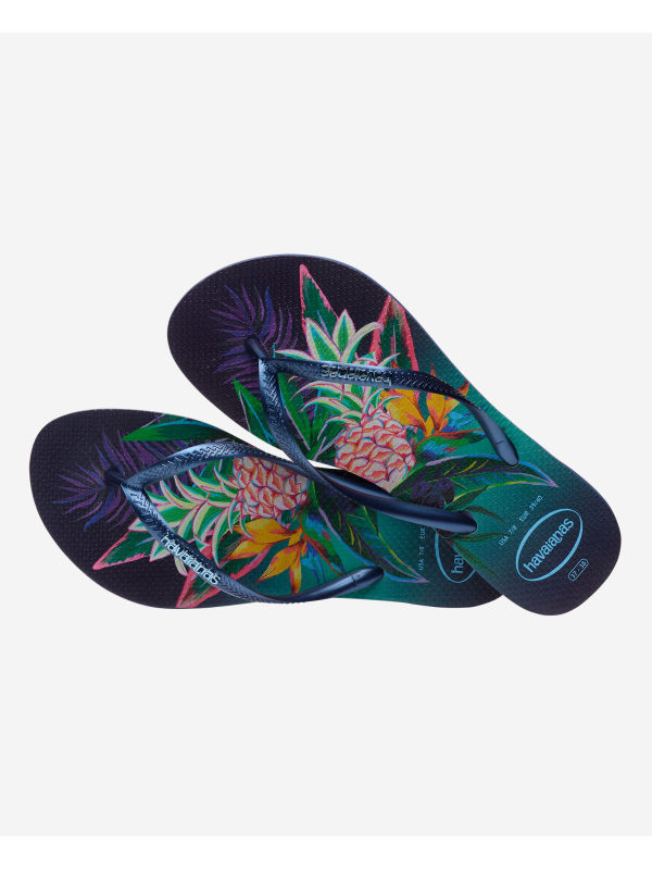 Havaianas Slim Tropical - NAVY BLUE