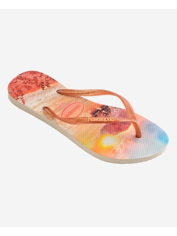 Havaianas Slim Paisage - BEIGE/ORANGE