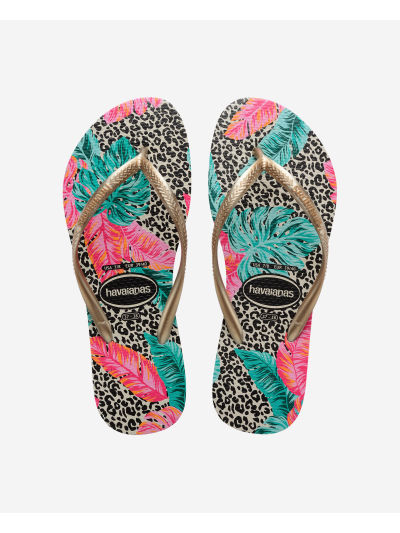 Havaianas Slim Animal Floral - BEIGE