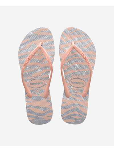 Havaianas Slim Animals Glitter - BALLET ROSE