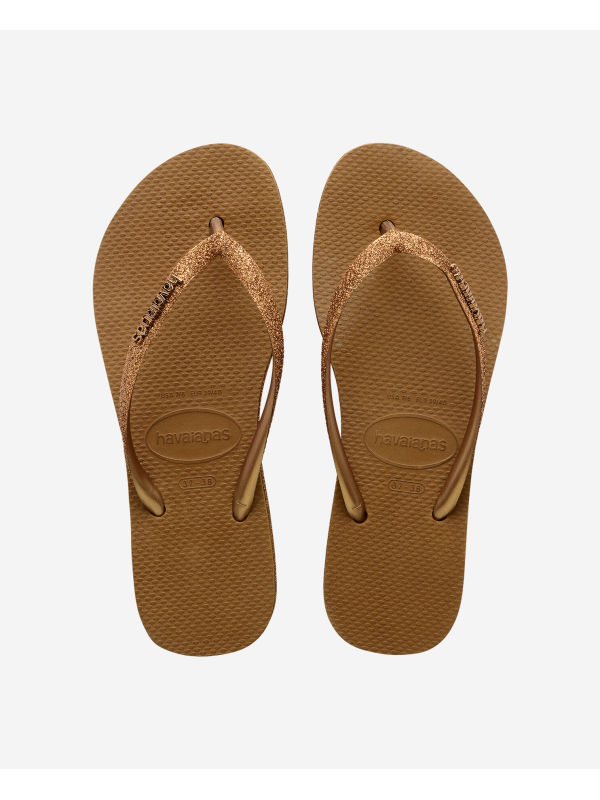 Havaianas Slim Flatform Sparkle - BRONZE