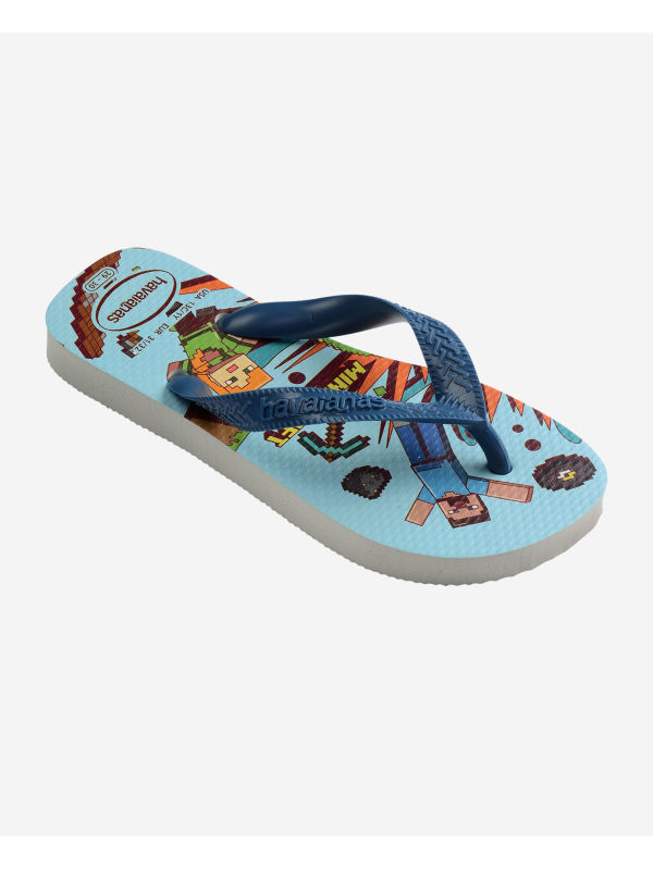 Havaianas Kids Minecraft - WHITE/BLUE COMFY