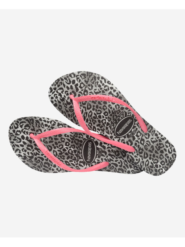 Havaianas Slim Leopard - BLACK