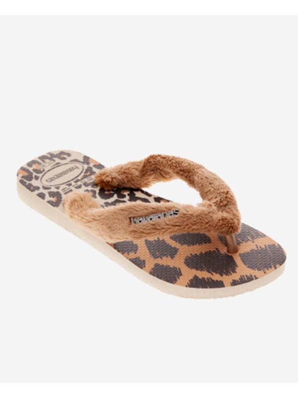 Havaianas Top Home Fluffy - BEIGE/ROSE GOLD/DARK BROWN