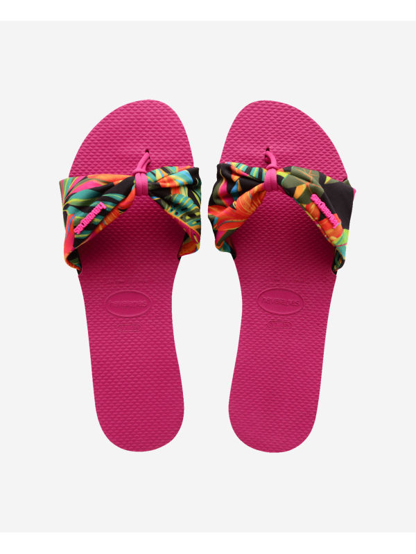 Havaianas You Saint Tropez Print - PINK ELECTRIC