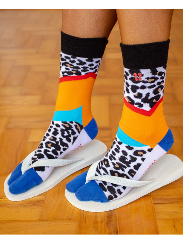 Havaianas Calzini con stampa - WHITE/BLUE