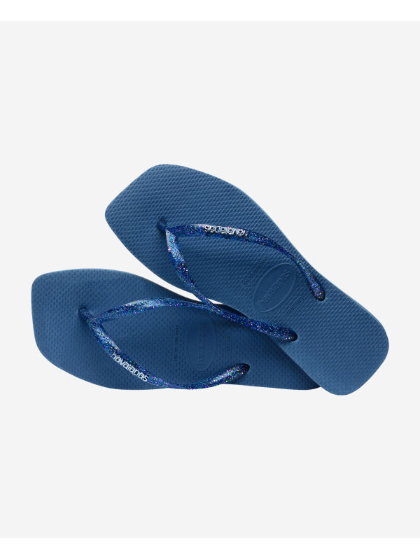 Havaianas Square Logo Metallic - COMFY BLUE
