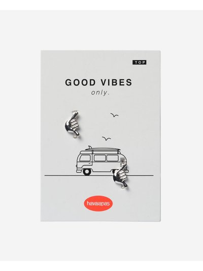 Havaianas Charms Top Good Vibes - SILVER