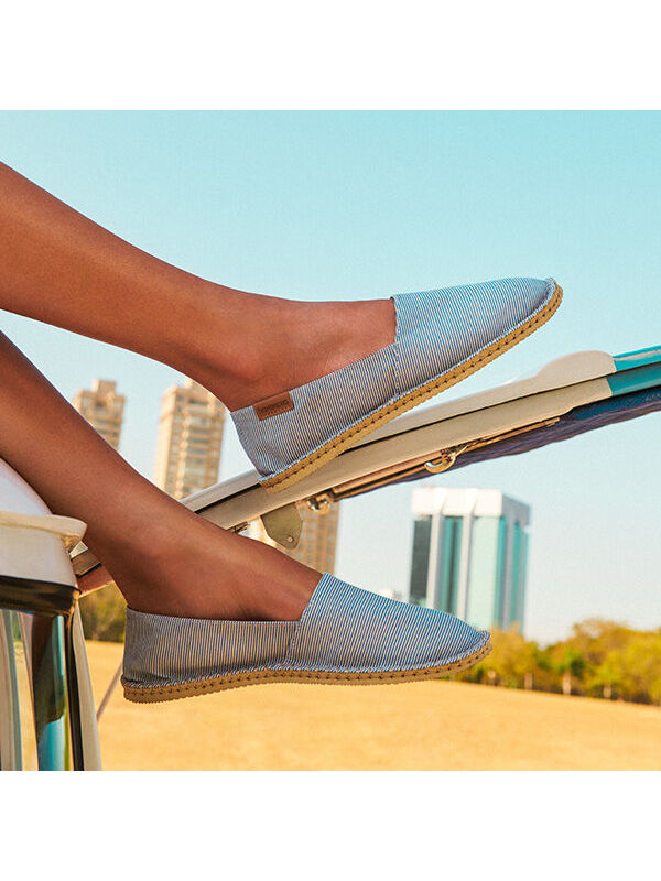 Havaianas Espadrillas IV Print - NAVY/SAND