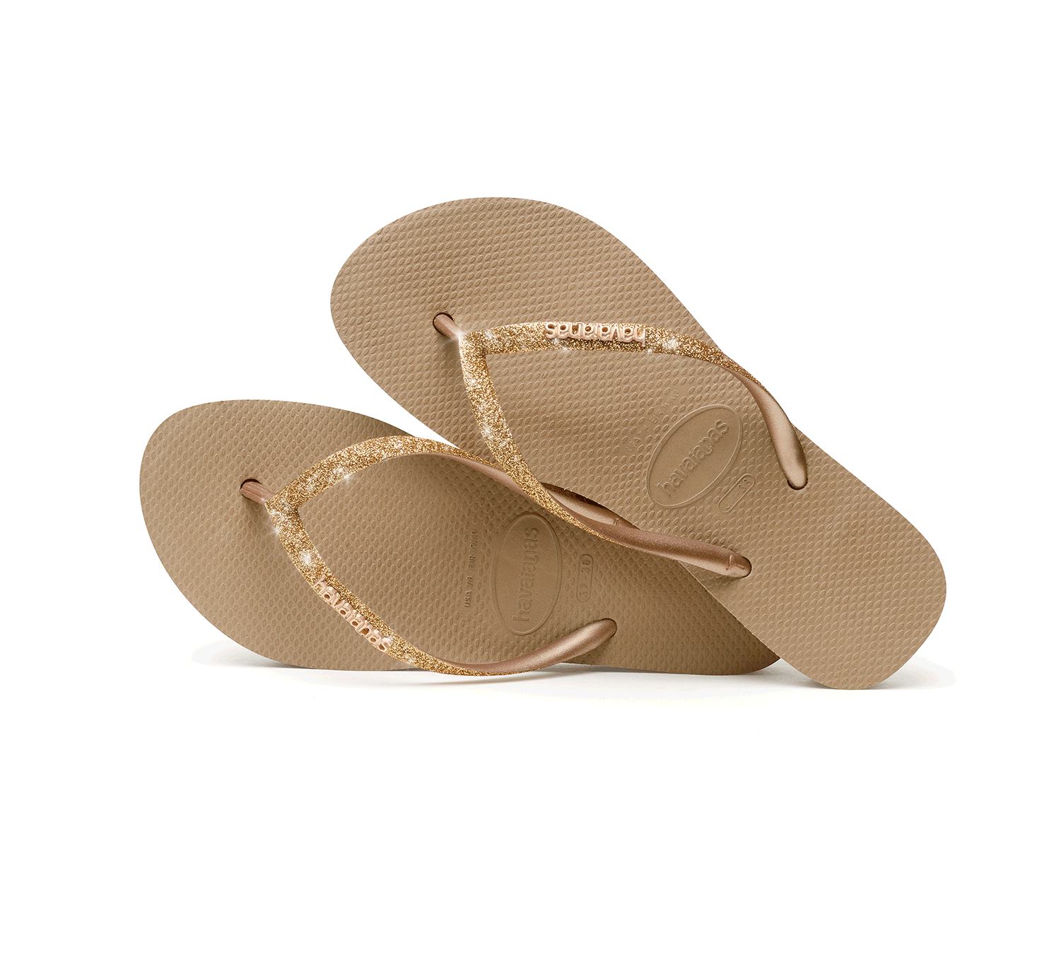 Havaianas Slim Flatform Glitter - ROSE GOLD