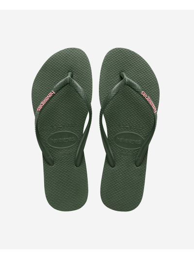 Havaianas Slim Logo - GREEN