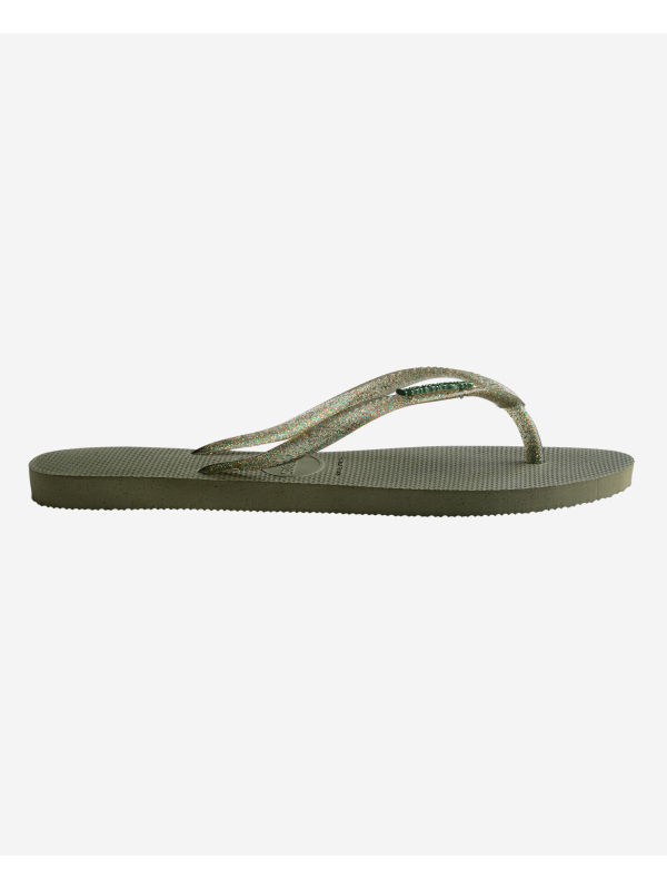 Havaianas Slim Logo Metallic - GREEN