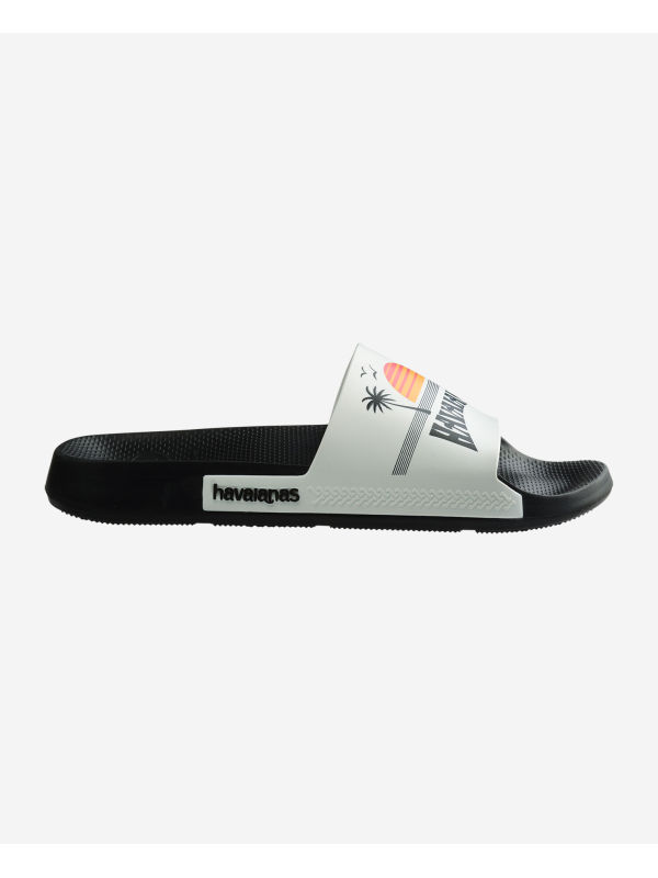 Havaianas Slide Print - BLACK/WHITE