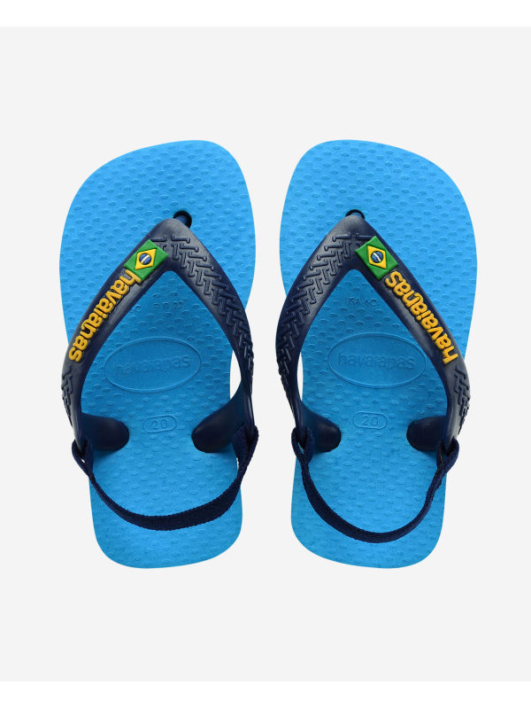 Havaianas Baby Brasil Logo II - TURQUOISE/NAVY BLUE