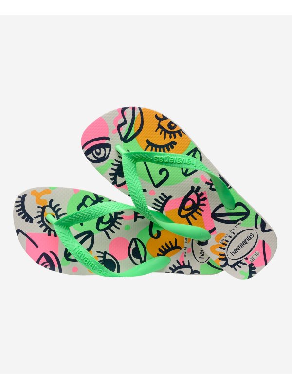 Havaianas Top Cool - WHITE/GREEN