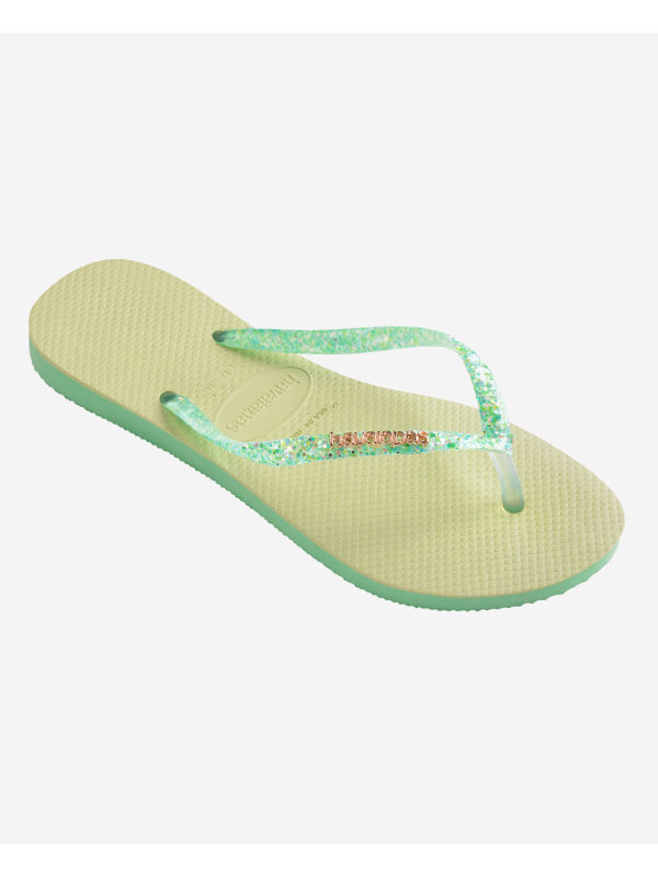 Havaianas Slim Glitter Flourish - GREEN GARDEN
