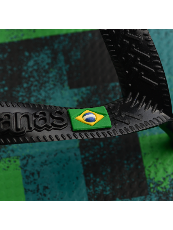 Havaianas Brasil Fresh - BLACK/BLACK/LEAF GREEN
