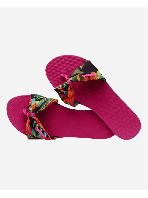 Havaianas You Saint Tropez Print - PINK ELECTRIC