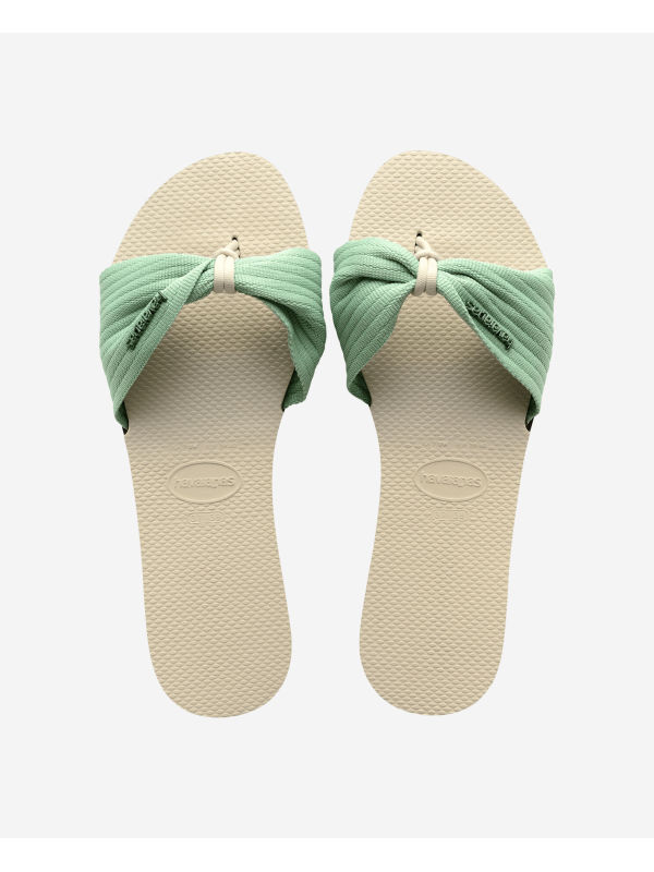 Havaianas You St Tropez Basic - BEIGE/MINERAL GREEN