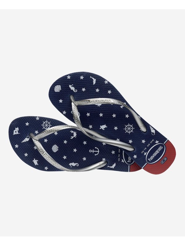 Havaianas Slim Nautical - NAVY/SILVER