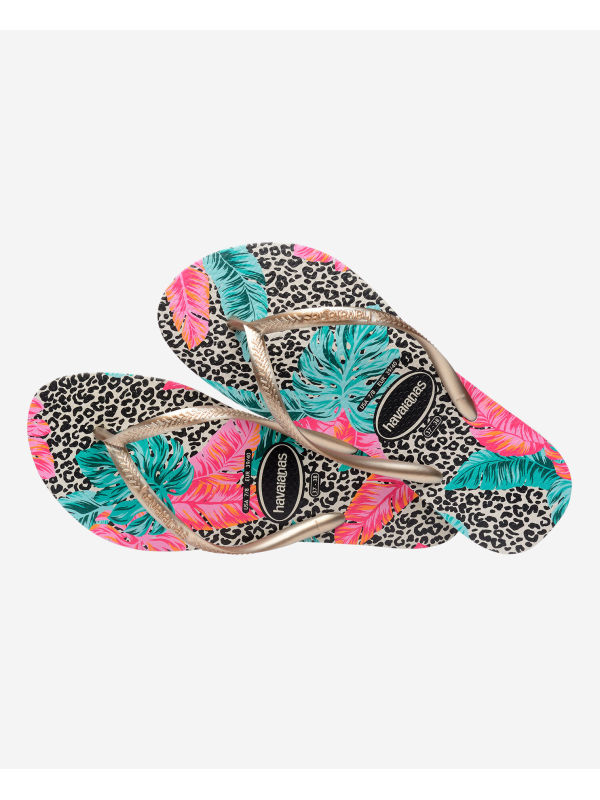 Havaianas Slim Animal Floral - BEIGE