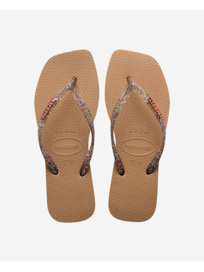 Havaianas Square Logo Metallic - ROSE GOLD