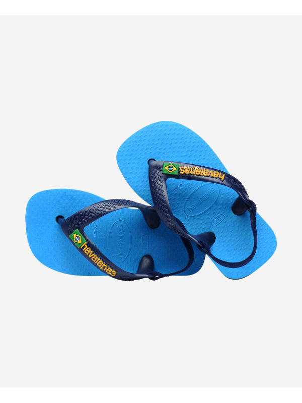 Havaianas Baby Brasil Logo II - TURQUOISE/NAVY BLUE