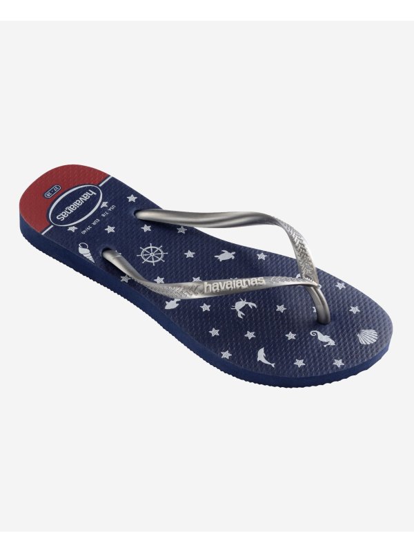 Havaianas Slim Nautical - NAVY/SILVER