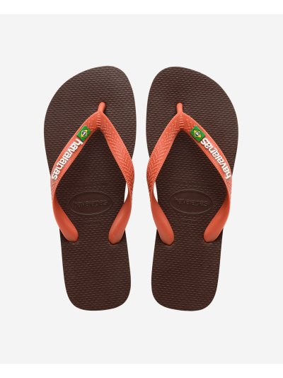Havaianas Brasil Logo - DARK BROWN/CERAMIC