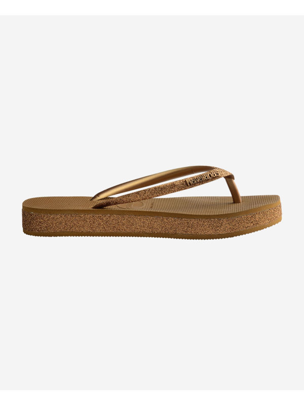 Havaianas Slim Flatform Sparkle - BRONZE