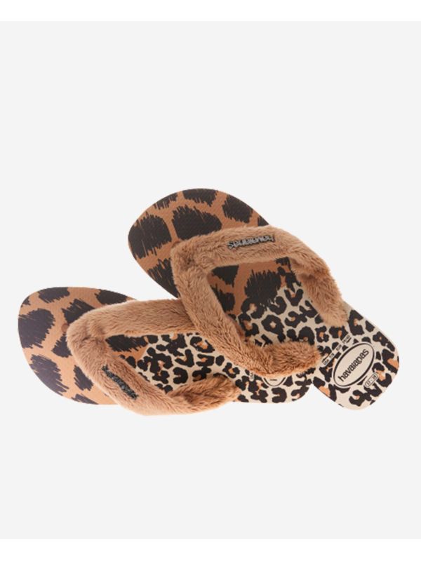 Havaianas Top Home Fluffy - BEIGE/ROSE GOLD/DARK BROWN