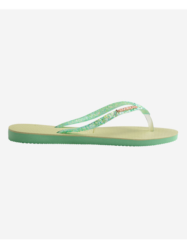 Havaianas Slim Glitter Flourish - GREEN GARDEN