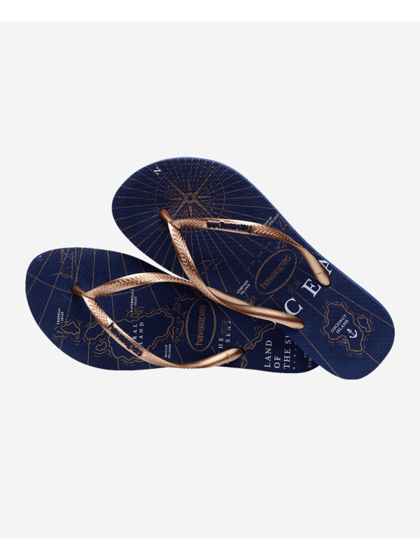 Havaianas Slim Nautical - AZUL MARINO/ROSE GOLD/BLANCO