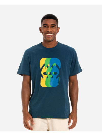 Havaianas T-Shirt Ff Collage Eco - NAVY BLUE