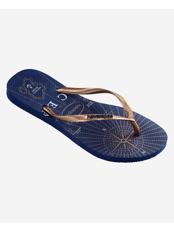 Havaianas Slim Nautical - AZUL MARINO/ROSE GOLD/BLANCO