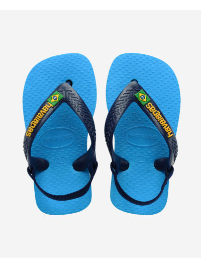 Havaianas Baby Brasil Logo II - TURQUOISE/NAVY BLUE
