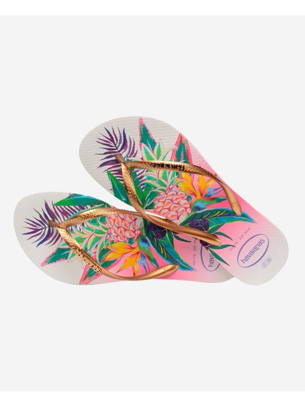 Havaianas Slim Tropical - WHITE