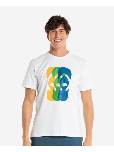 Havaianas T-Shirt Ff Collage Eco - WHITE