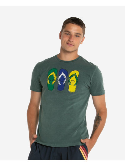 Havaianas T-Shirt Ff Collage - OLIVE GREEN
