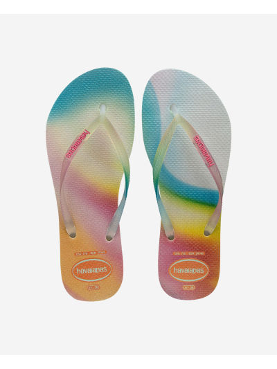 Havaianas Slim Metallic Rainbow - BEIGE
